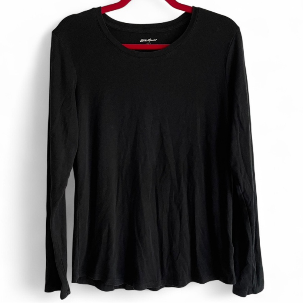Eddie Bauer Black Long Sleeve Tee Size L